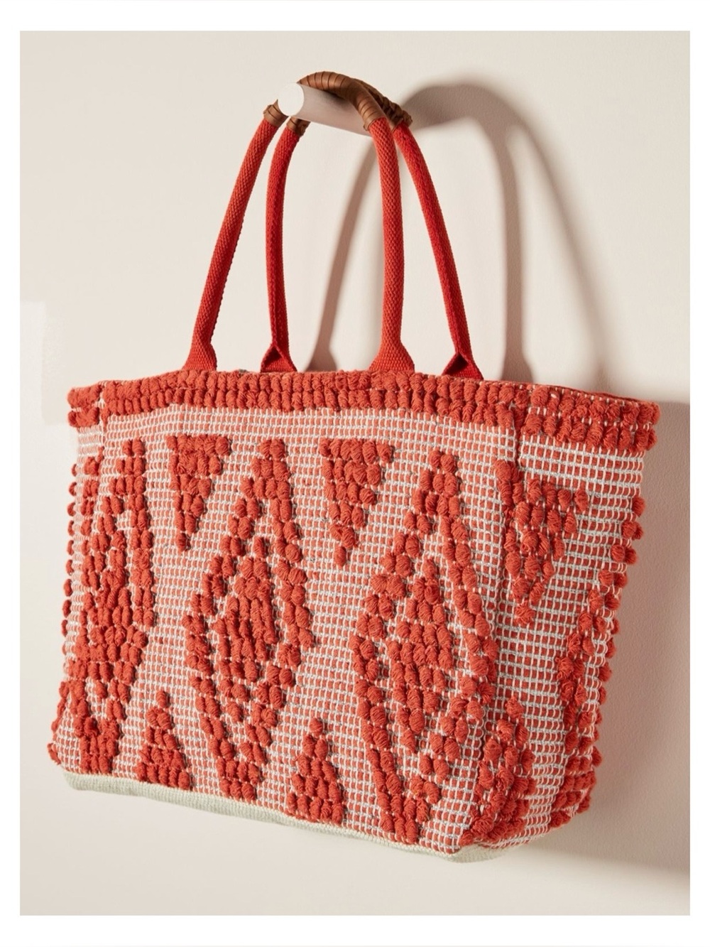NWOT Anthropologie Cleobella Cairo Tote In Mango